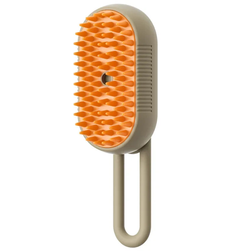 Brosse à vapeur pour chien Spray électrique Brosse à poils de chat 3 en 1 Brosse à vapeur pour chien pour le massage, le toilettage des animaux de compagnie, l'élimination des poils emmêlés et lâches