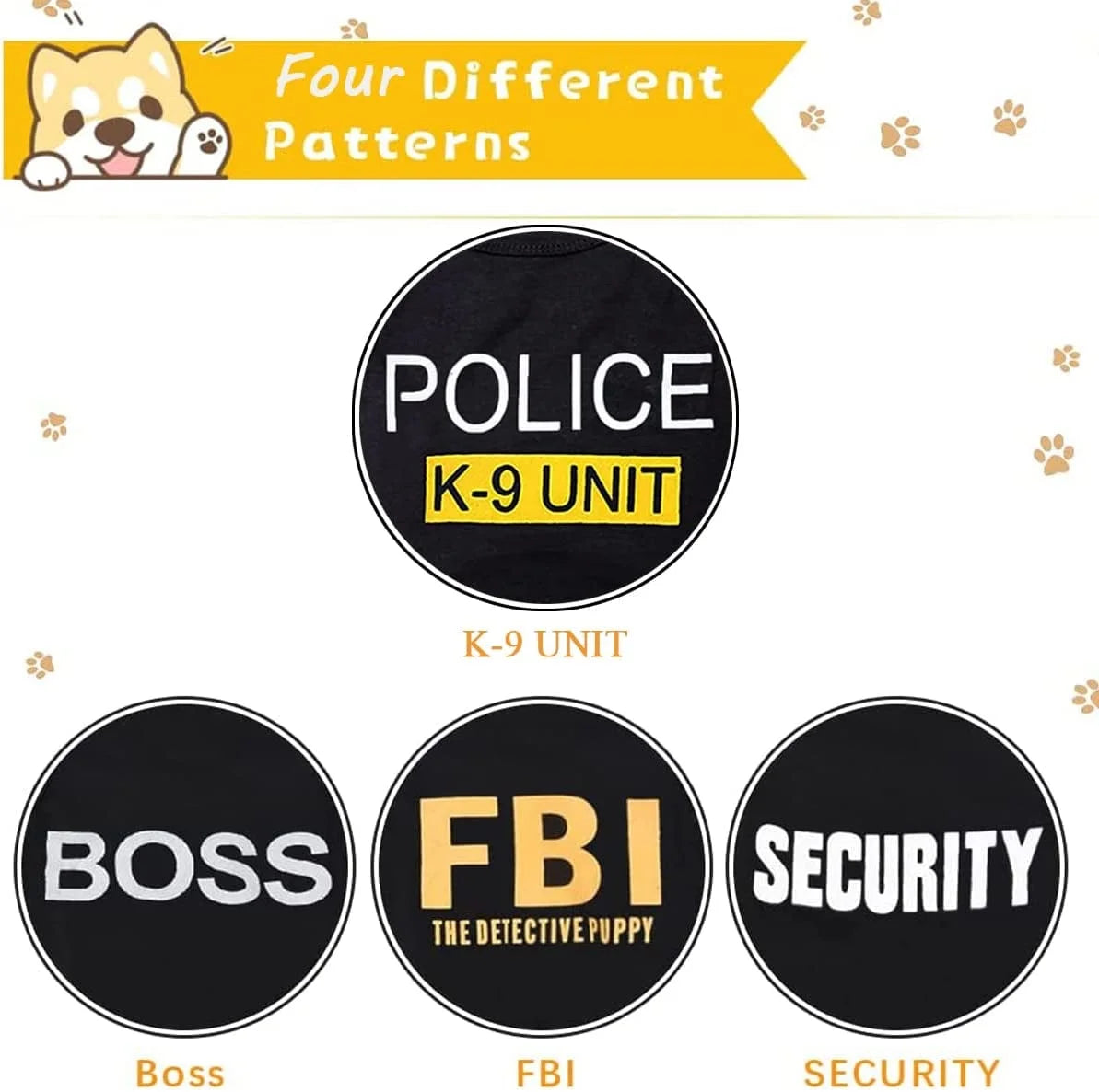 4 Packs De Camisetas Para Perro Pequeño,  Camisetas Para Mascotas Ropa Chaleco Para Cachorro Niño Niña S