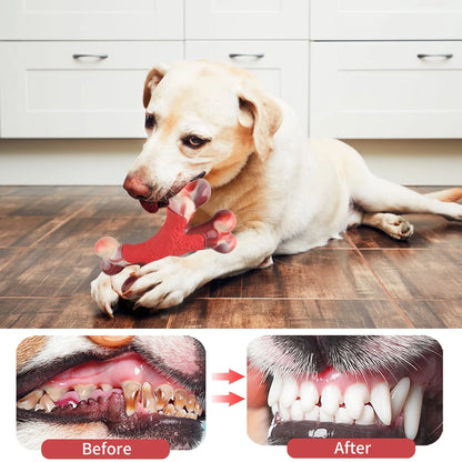 Juguete Grande Para Masticar Para Perros Agresivos - Juguetes Resistentes Para Perros, Juguete Indestructible De Hueso Para Perros, Juguetes Duraderos De Nylon Para La Dentición De Perros Grandes/Medianos
