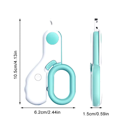 Professional Pet Nail Clipper LED Light Pet Nail Clipper Claw Grooming Scissors for Cats Small Dogs Scissors Cat Accessories