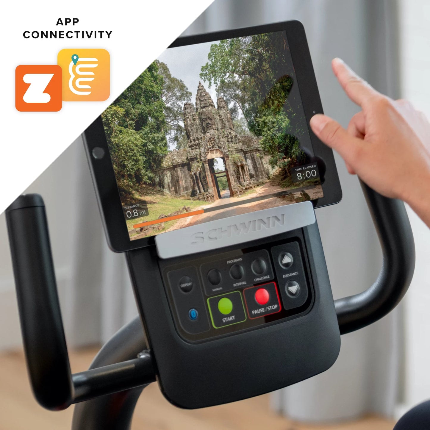 Bicicleta Reclinable De Ejercicio 230 Con Compatibilidad Explore the World Y Zwift