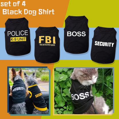 4 Packs De Camisetas Para Perro Pequeño,  Camisetas Para Mascotas Ropa Chaleco Para Cachorro Niño Niña S