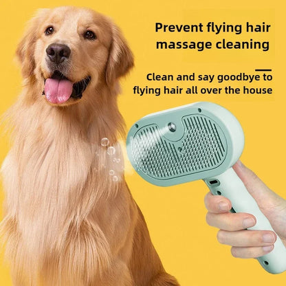 Pet Clean Steam Spray Dog Grooming Brush Unique Steam Brush for Dogs Luxury Grooming Brush Dog Steam Brush C
