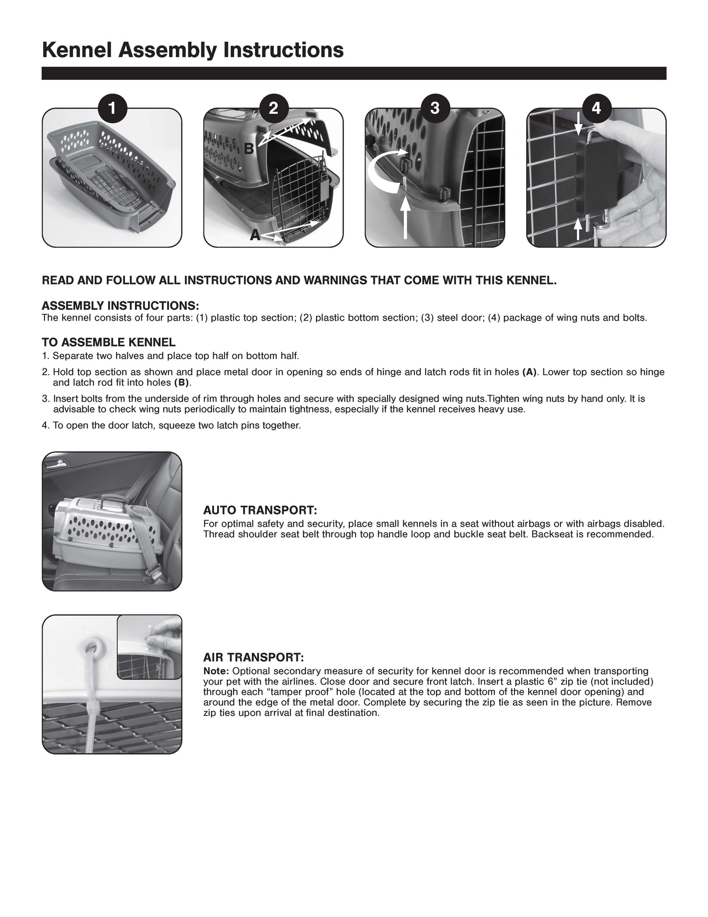 Transportín Portátil Para Perros, Transportador De Viaje Rígido, Duradero, Puerta De Metal, Negro Y Gris, Para Mascotas De Hasta 10 Lb, 19" L X 12.3" W X 10.8" H
