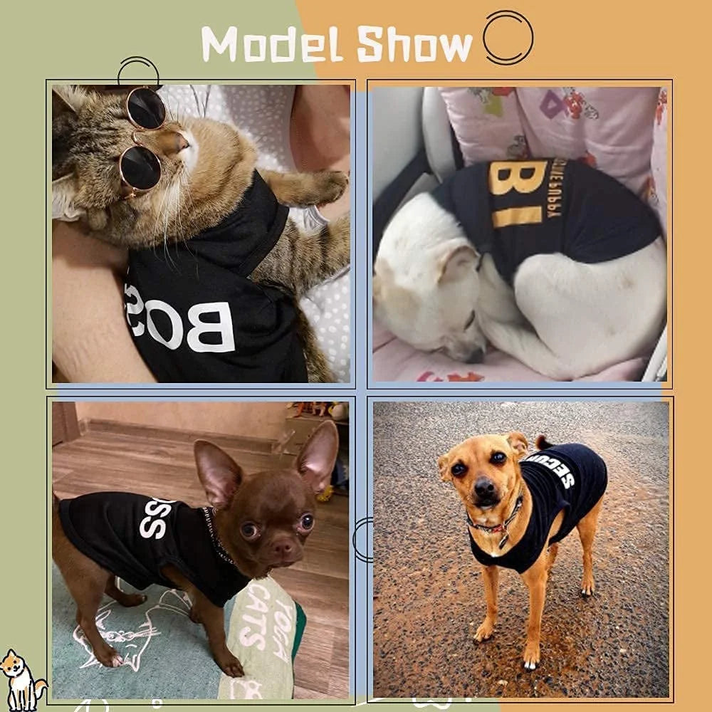 4 Packs De Camisetas Para Perro Pequeño,  Camisetas Para Mascotas Ropa Chaleco Para Cachorro Niño Niña S