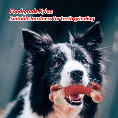 Juguete Grande Para Masticar Para Perros Agresivos - Juguetes Resistentes Para Perros, Juguete Indestructible De Hueso Para Perros, Juguetes Duraderos De Nylon Para La Dentición De Perros Grandes/Medianos