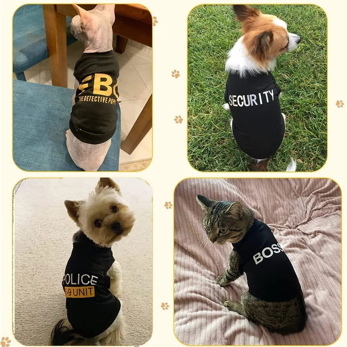4 Packs De Camisetas Para Perro Pequeño,  Camisetas Para Mascotas Ropa Chaleco Para Cachorro Niño Niña S