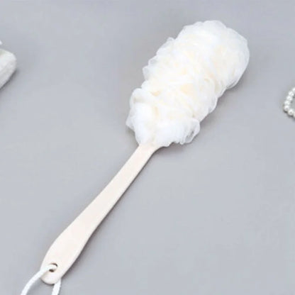 1PCS Brosse de bain à poignée longue Dos Douche Scrubber Corps Soft Mesh Scrub Puff Clean Self Bath Back Brush