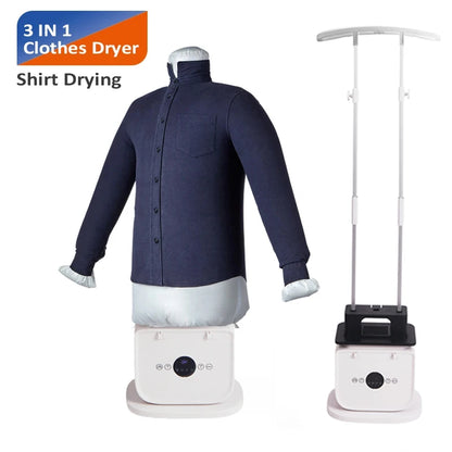 Machine à repasser automatique pour vêtements Machine de séchage à l'air Machine de chauffage Mini dispositif de repassage pliant Portable électrique pour vêtements Séchoir à chaussures / Automatic Clothing Ironing Machine Air Drying Heating Machine Mini