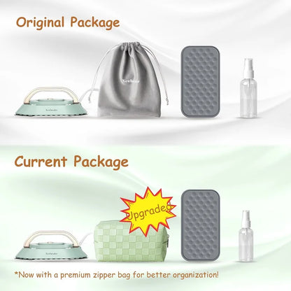 Mini Travel Iron for Clothes Portable Handle Electric Ironing Machine Fast Heating 30s Dry Wet Irons Garment Household Tools