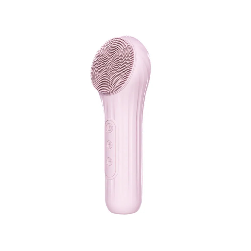 Brosse faciale électrique multifonctionnelle : Rechargeable, imperméable, massant, vibration à ultrasons, brosse de nettoyage en silicone