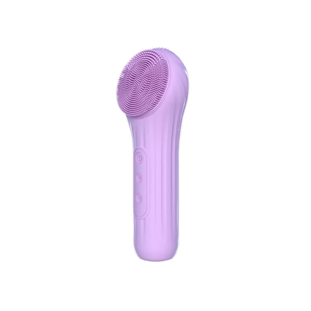 Brosse faciale électrique multifonctionnelle : Rechargeable, imperméable, massant, vibration à ultrasons, brosse de nettoyage en silicone