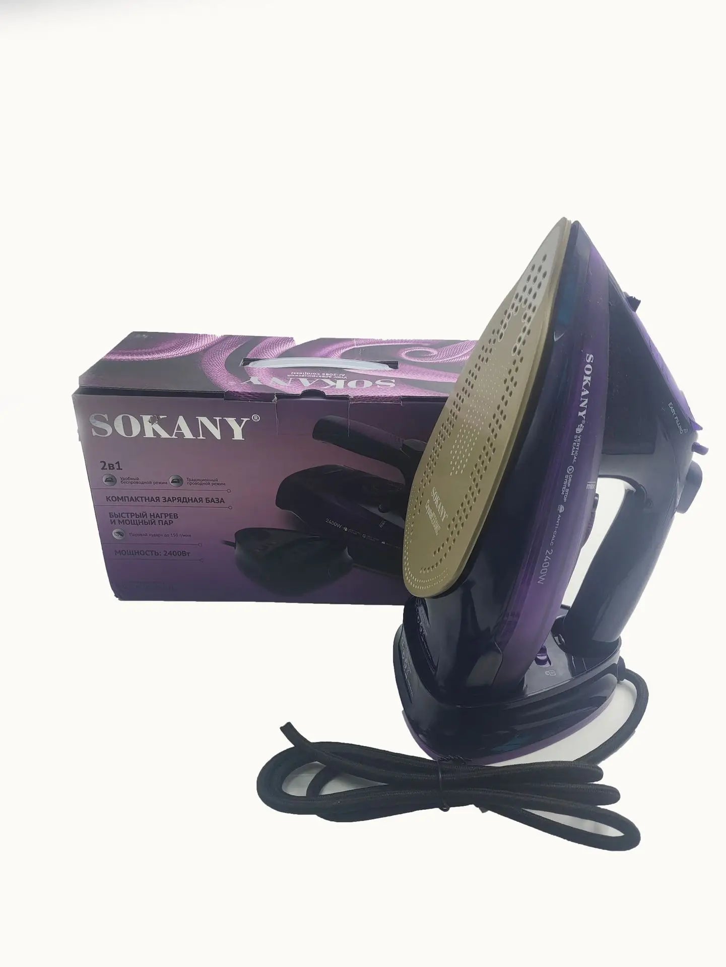 Handheld Electric Iron Cordless Steam Ironing Machine Wired Wireless Optional Travel Iron with Base for Home And Travel Use