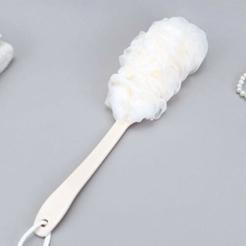 1PCS Brosse de bain à poignée longue Dos Douche Scrubber Corps Soft Mesh Scrub Puff Clean Self Bath Back Brush