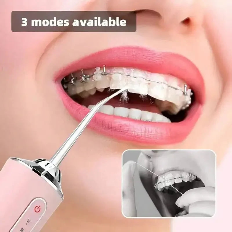 Fil à eau électrique, puce intelligente, contrôle précis de la pression, buse rotative à 360 degrés, dispositif de nettoyage des dents