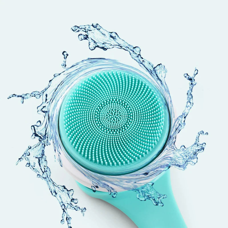 Brosse de bain électrique Nettoyage de douche Brosse de massage du corps Brosse de spa à rotation multifonctionnelle Étanche Long Handle Back Rubbing