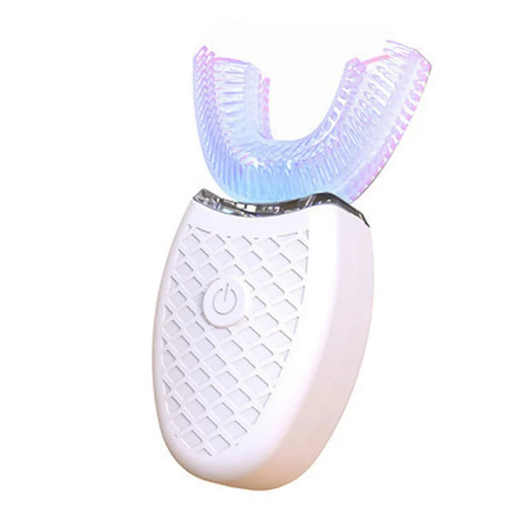 Brosse à dents électrique pour adulte Charge USB automatique Brosse à dents Sonic Wave en forme de U Brosse à dents intelligente rechargeable à 360 degrés