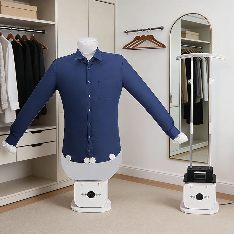 Machine à repasser automatique pour vêtements Machine de séchage à l'air Machine de chauffage Mini dispositif de repassage pliant Portable électrique pour vêtements Séchoir à chaussures / Automatic Clothing Ironing Machine Air Drying Heating Machine Mini