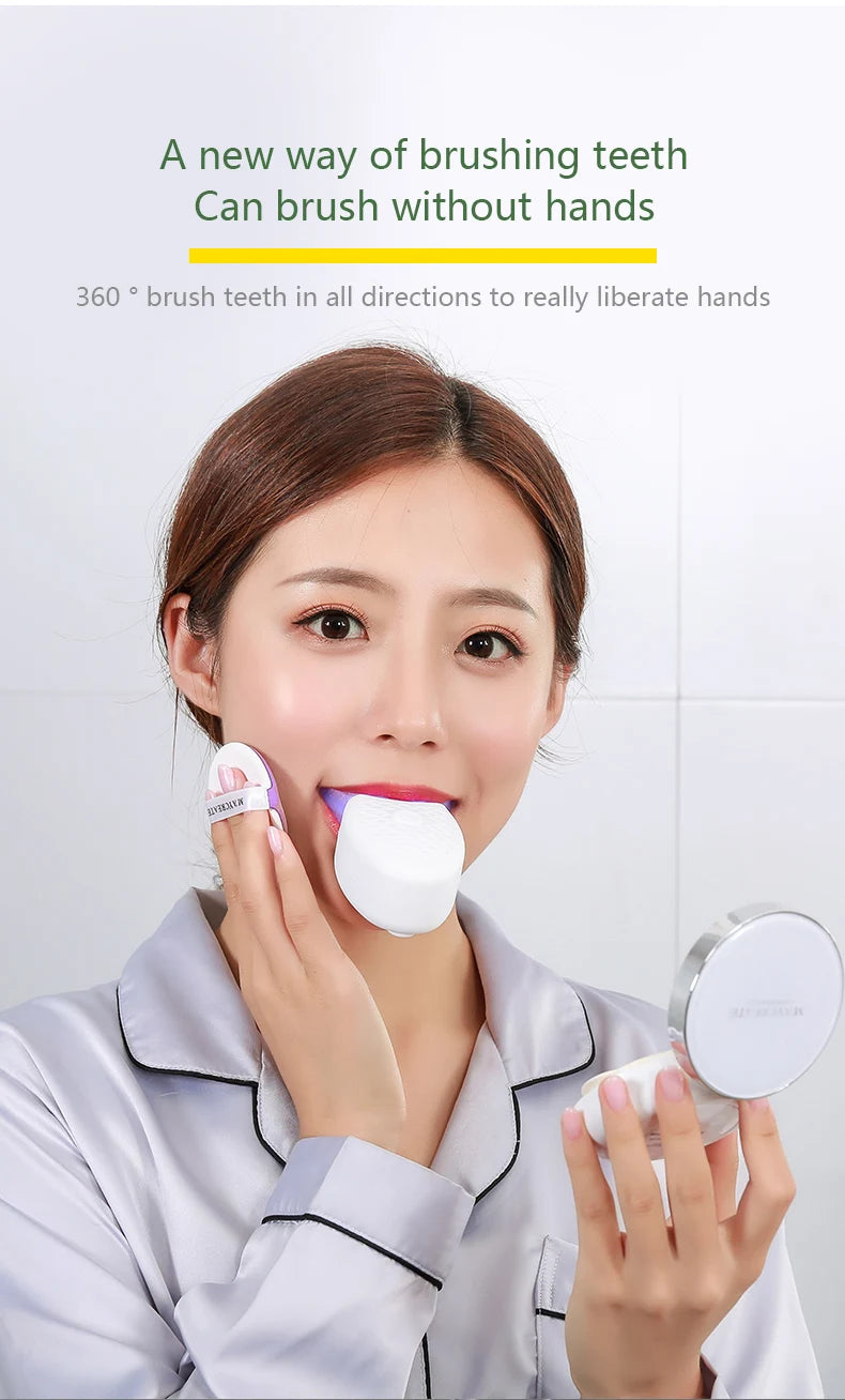 Brosse à dents électrique pour adulte Charge USB automatique Brosse à dents Sonic Wave en forme de U Brosse à dents intelligente rechargeable à 360 degrés