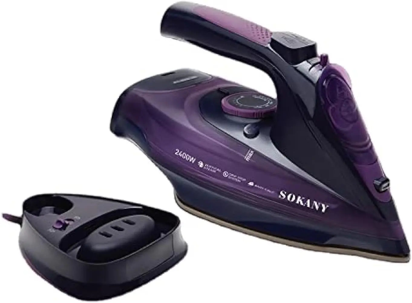 Handheld Electric Iron Cordless Steam Ironing Machine Wired Wireless Optional Travel Iron with Base for Home And Travel Use