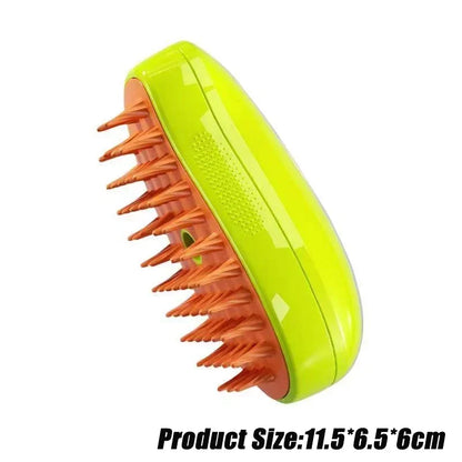Brosse à vapeur pour chien Spray électrique Brosse à poils de chat 3 en 1 Brosse à vapeur pour chien pour le massage, le toilettage des animaux de compagnie, l'élimination des poils emmêlés et lâches