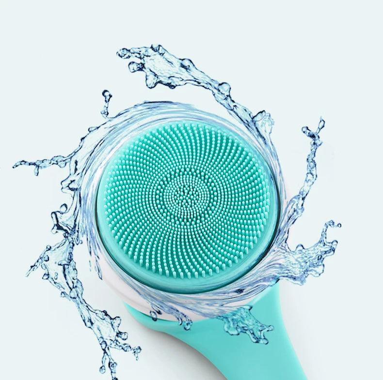 Brosse de bain électrique Nettoyage de douche Brosse de massage du corps Brosse de spa à rotation multifonctionnelle Étanche Long Handle Back Rubbing