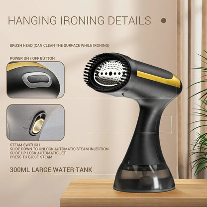 1500W Portable Hanging Iron Machine Hand Holding Ironing Machine Iron Machine Household Steam Wet Ironing Steam Iron for Clothes