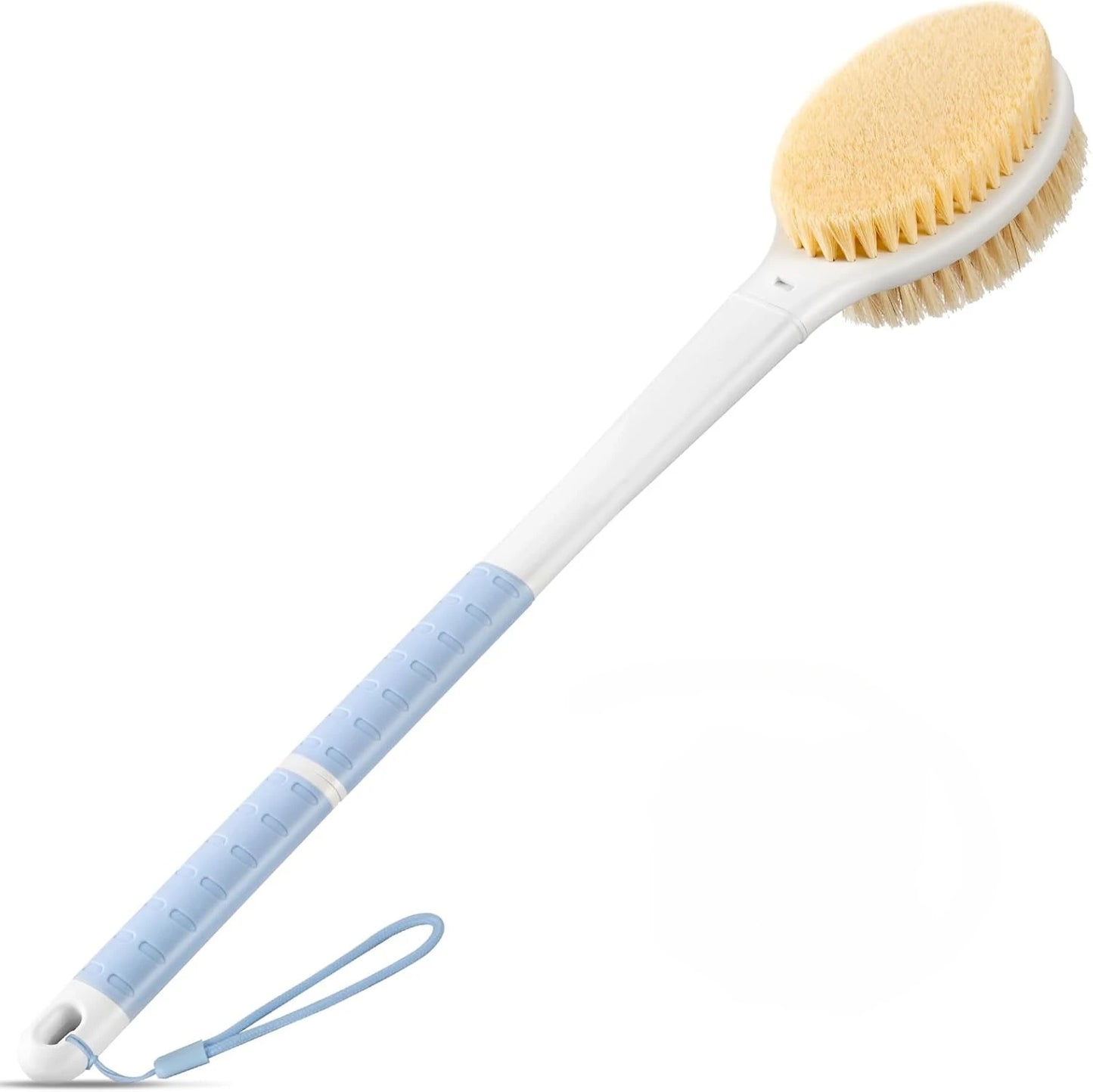 Back Scrubber Body Shower Brus Anti Slip Brosse de bain à longue poignée avec poils doux rigides Douche Exfoliant Brosse humide à sec