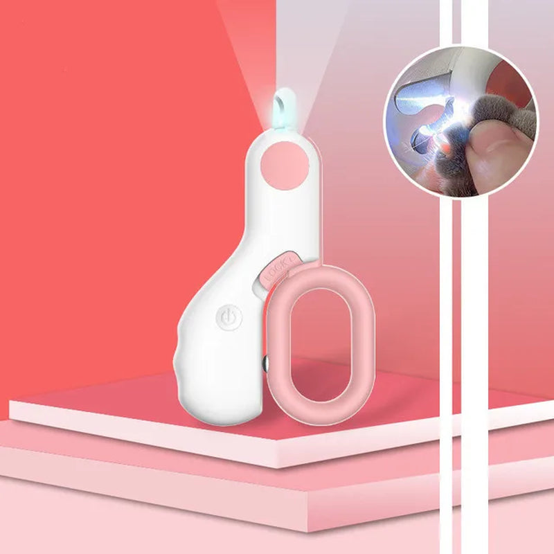 Professional Pet Nail Clipper LED Light Pet Nail Clipper Claw Grooming Scissors for Cats Small Dogs Scissors Cat Accessories