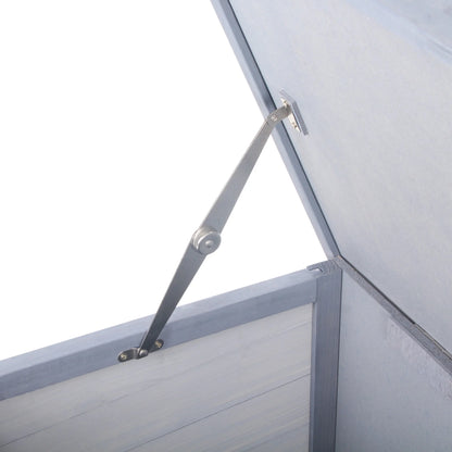 Jaula De Madera Para Conejo Y Conejito, Jaula Para Conejillo De Indias Con Techo Impermeable, Bandeja Sin Fugas Y Comedero, Interior/Exterior, Gris